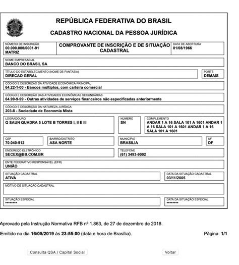 banco do brasil cnpj